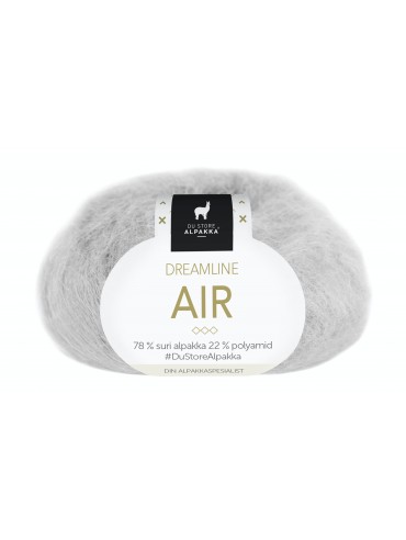 RAKLA Alpakka - Dreamline Air, farve 303 Sølvgrå